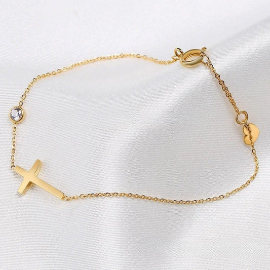Spiritual Charm Gold Bracelet