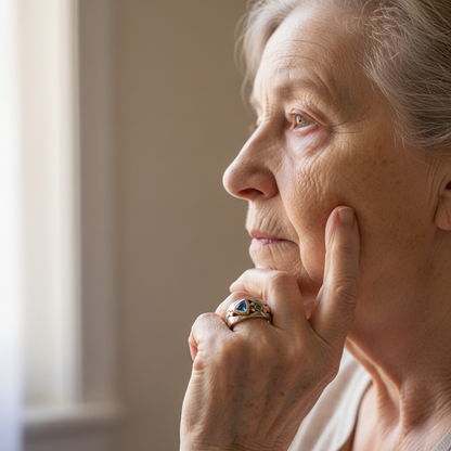 Vintage Blue Crystal Ring