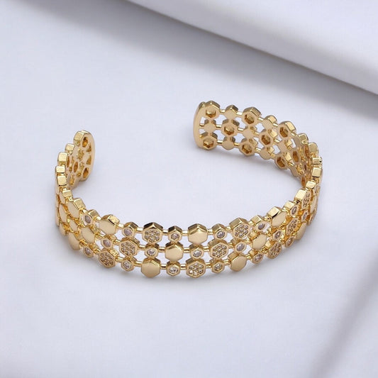 Gavriella Hexogonal Cuff Bracelet