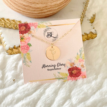 Birth Flower Necklace