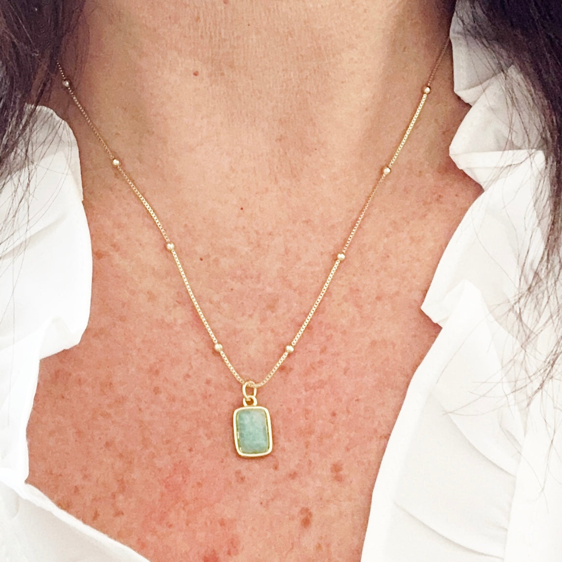 Briella Amazonite Gemstone Necklace