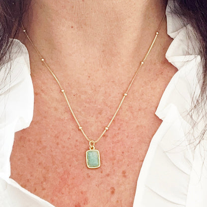 Briella Amazonite Gemstone Necklace