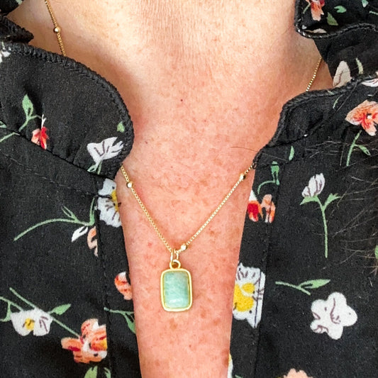 Briella Amazonite Gemstone Necklace
