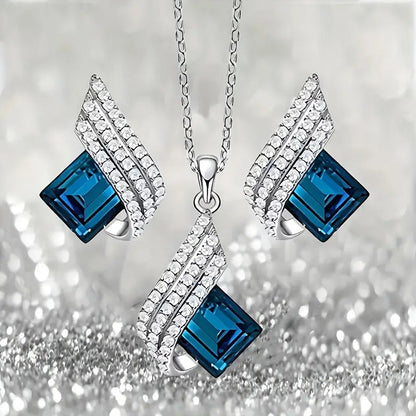 Brienne Solazure Jewelry Set | White Gold