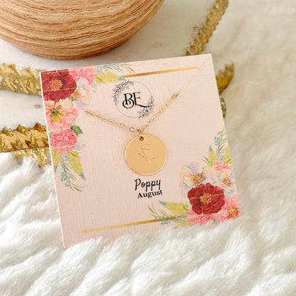 Birth Flower Necklace
