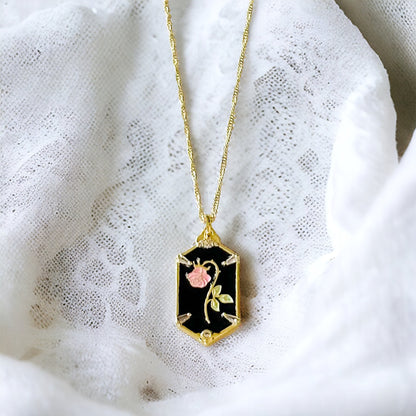 Rossina Wilted Rose Necklace