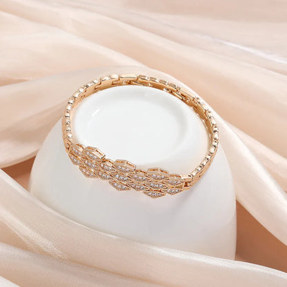 Vintage Rose Gold Crystal Bracelet